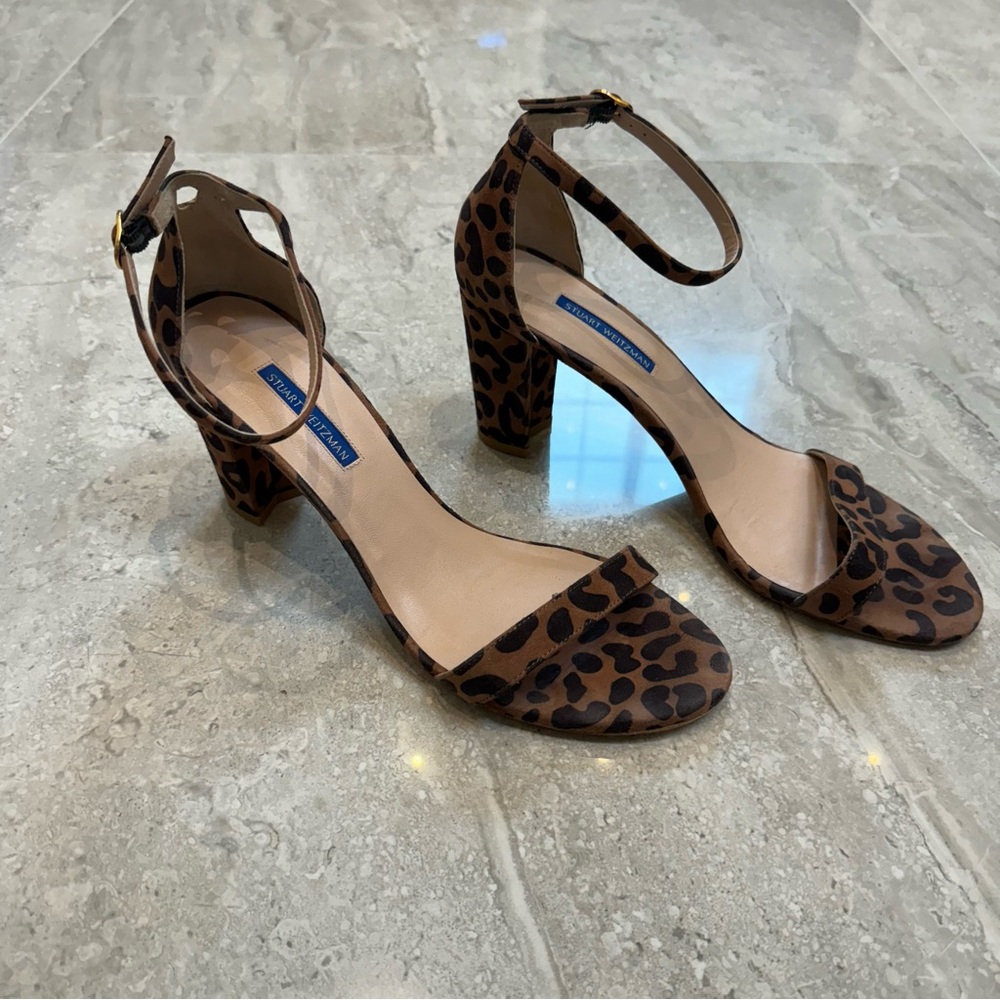 Stuart Weitzman Leopard Print Heels